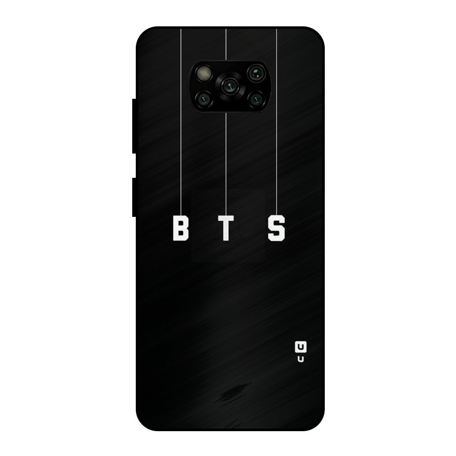BTS Strings Metal Back Case for Poco X3