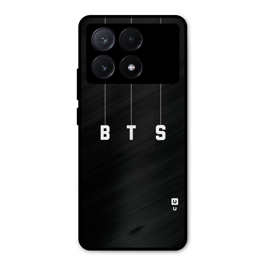 BTS Strings Metal Back Case for Poco X6 Pro