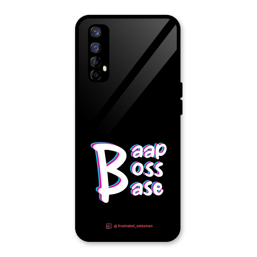 Baap Boss Base Black Glass Back Case for Realme 7