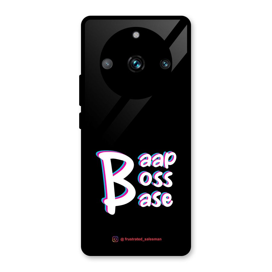 Baap Boss Base Black Glass Back Case for Realme Narzo 60 Pro
