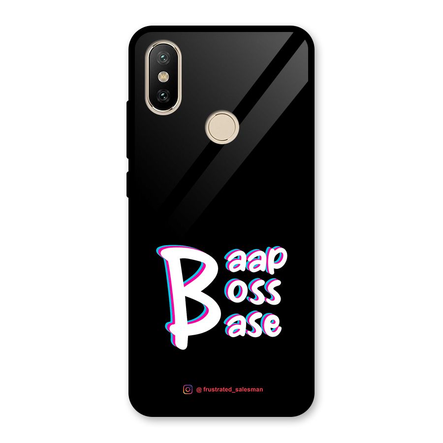 Baap Boss Base Black Glass Back Case for Redmi A2