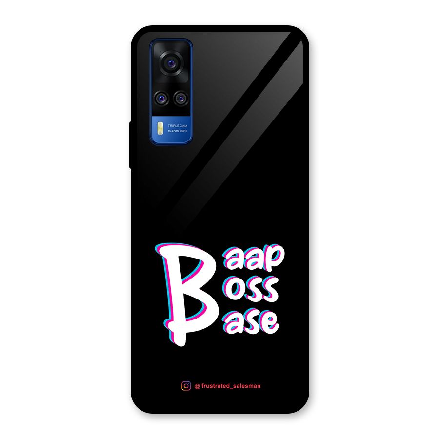 Baap Boss Base Black Glass Back Case for Vivo Y31