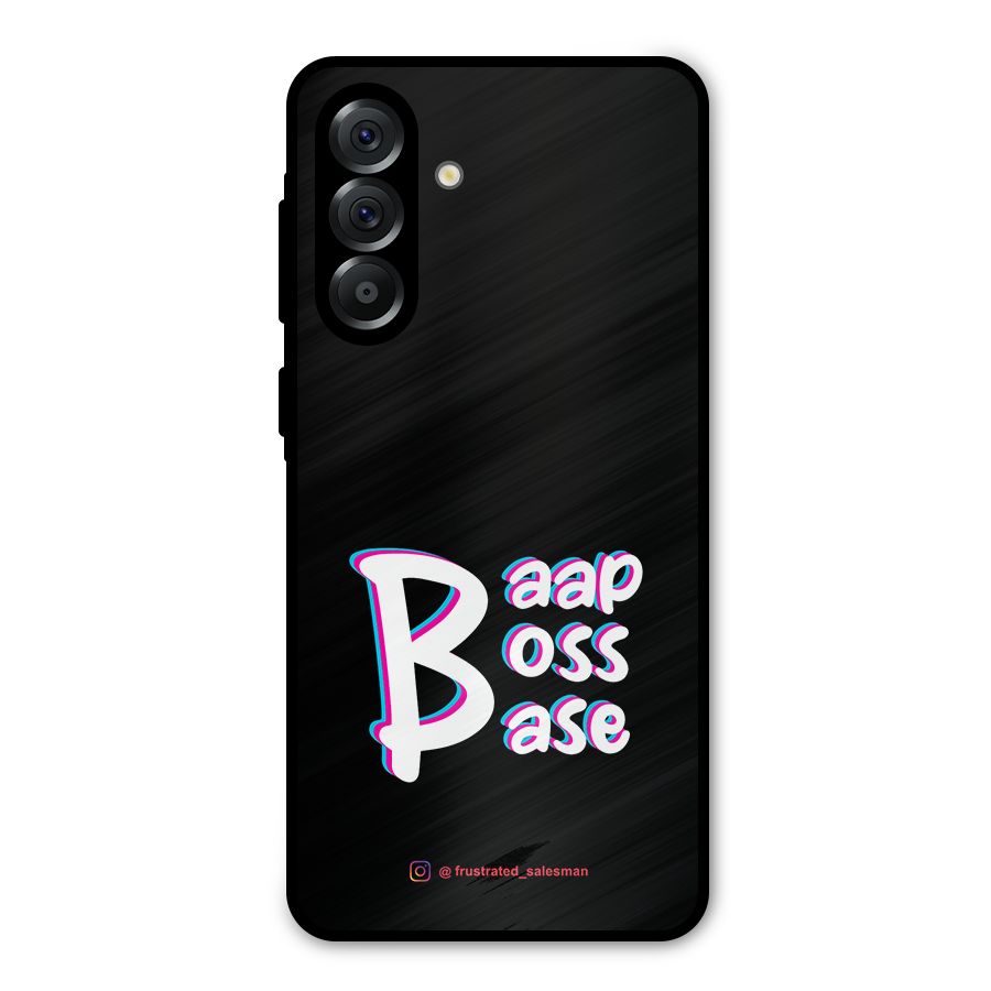 Baap Boss Base Black Metal Back Case for Galaxy A36