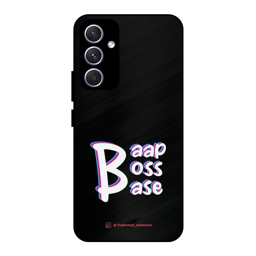 Baap Boss Base Black Metal Back Case for Galaxy A54