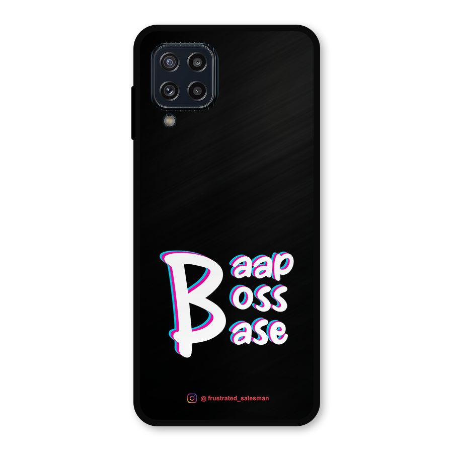 Baap Boss Base Black Metal Back Case for Galaxy M32