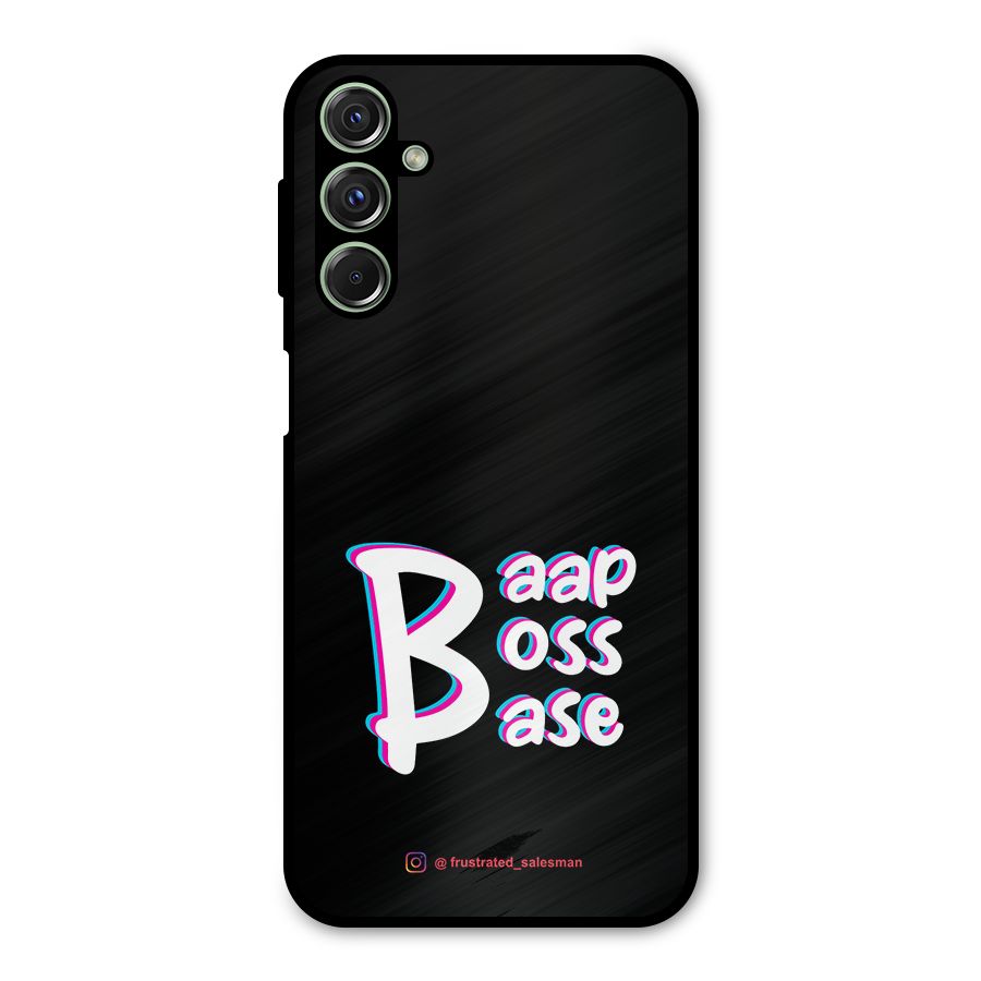 Baap Boss Base Black Metal Back Case for Galaxy M34