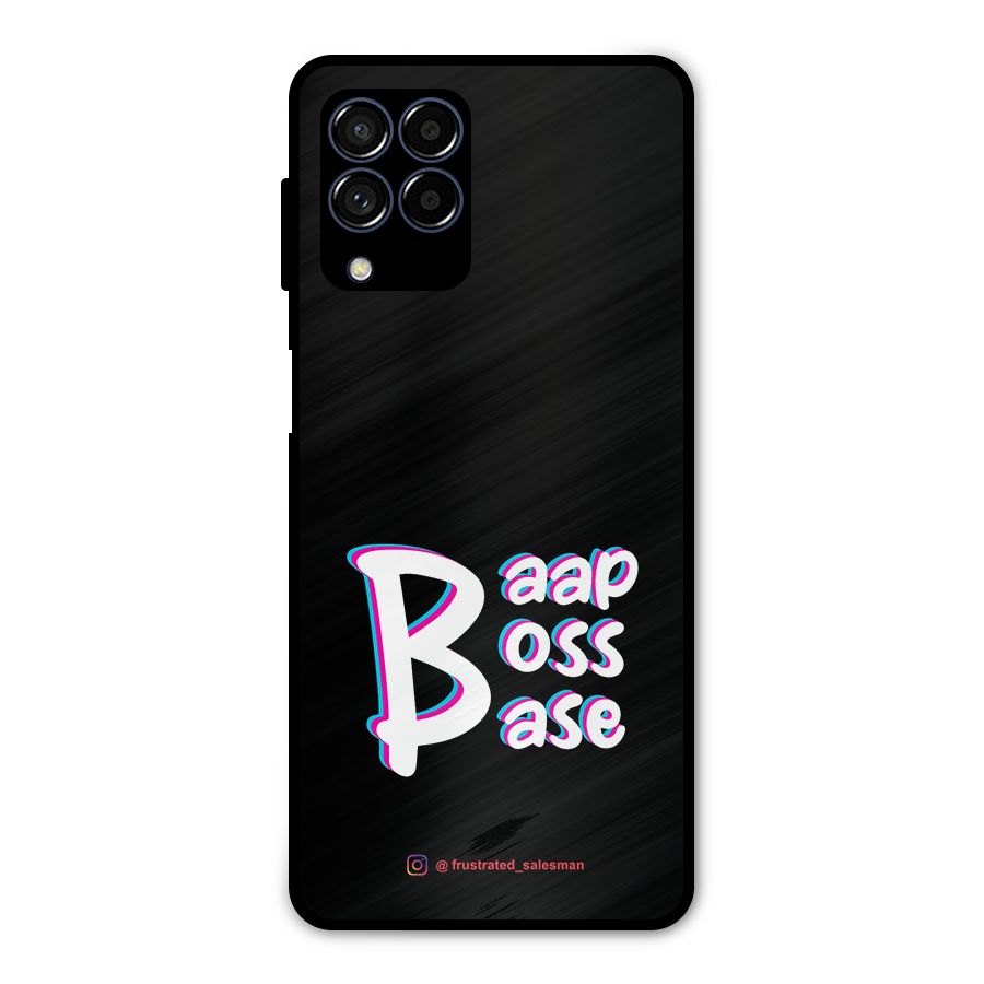 Baap Boss Base Black Metal Back Case for Galaxy M53 5G