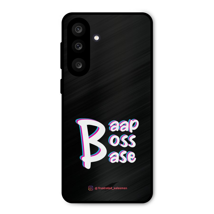 Baap Boss Base Black Metal Back Case for Galaxy M56