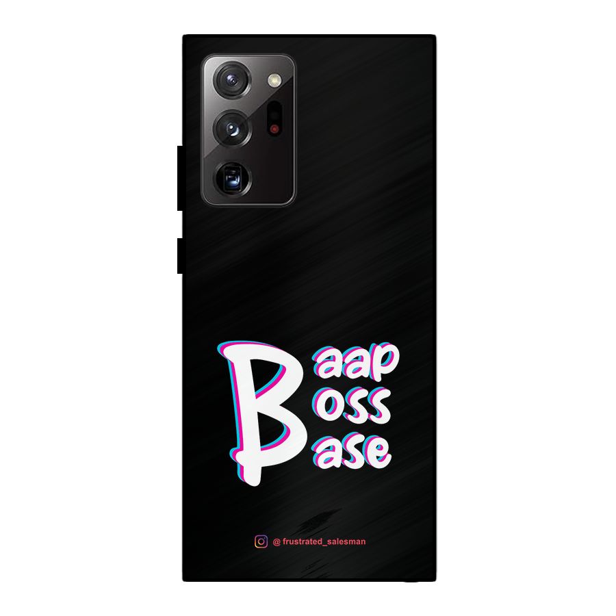 Baap Boss Base Black Metal Back Case for Galaxy Note 20 Ultra 5G