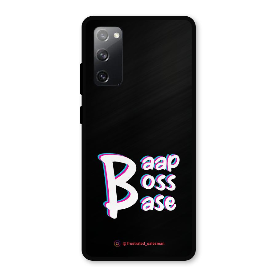 Baap Boss Base Black Metal Back Case for Galaxy S20 FE