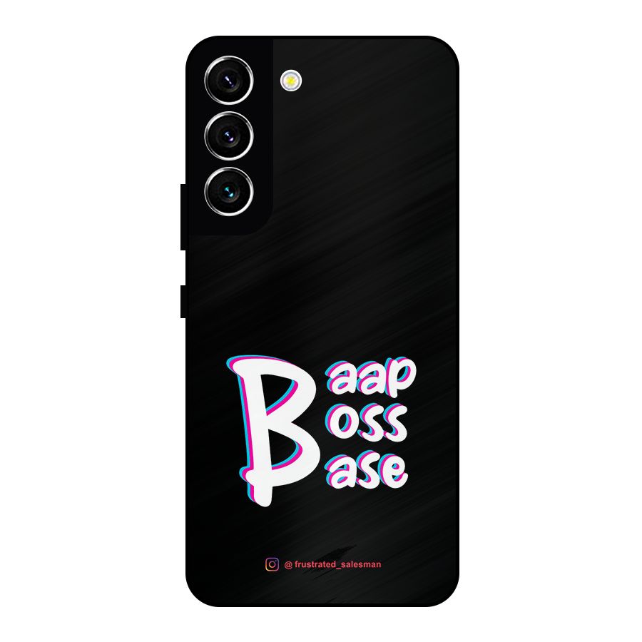 Baap Boss Base Black Metal Back Case for Galaxy S22 5G
