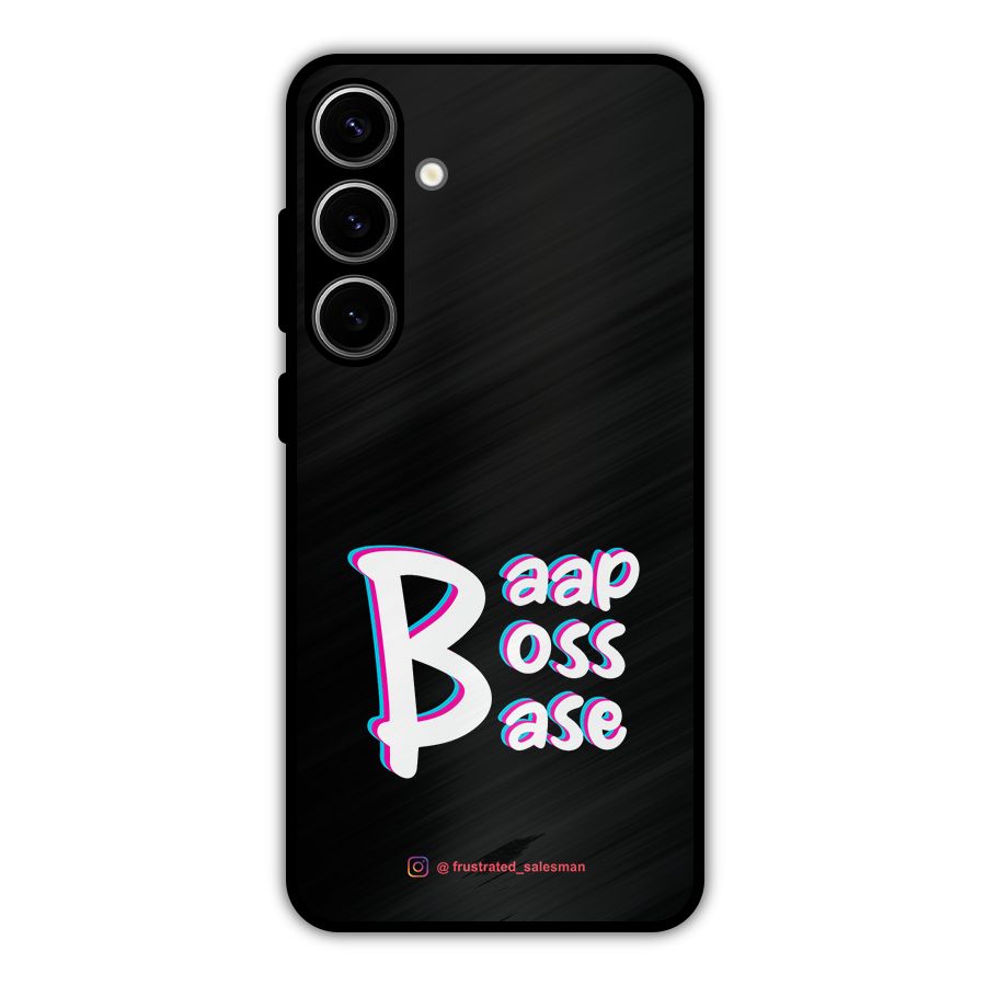 Baap Boss Base Black Metal Back Case for Galaxy S24 Plus