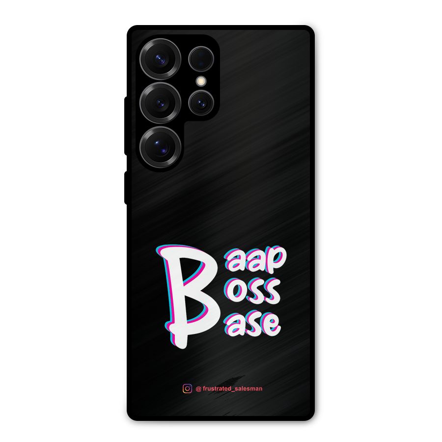 Baap Boss Base Black Metal Back Case for Galaxy S25 Ultra