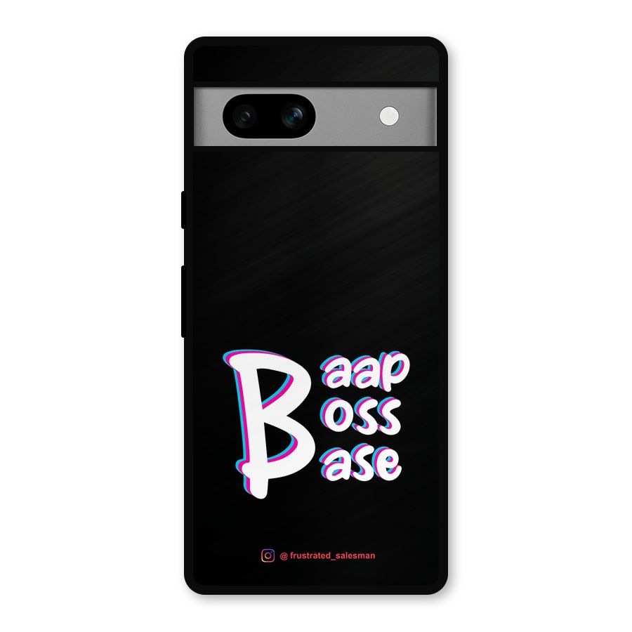 Baap Boss Base Black Metal Back Case for Google Pixel 7a