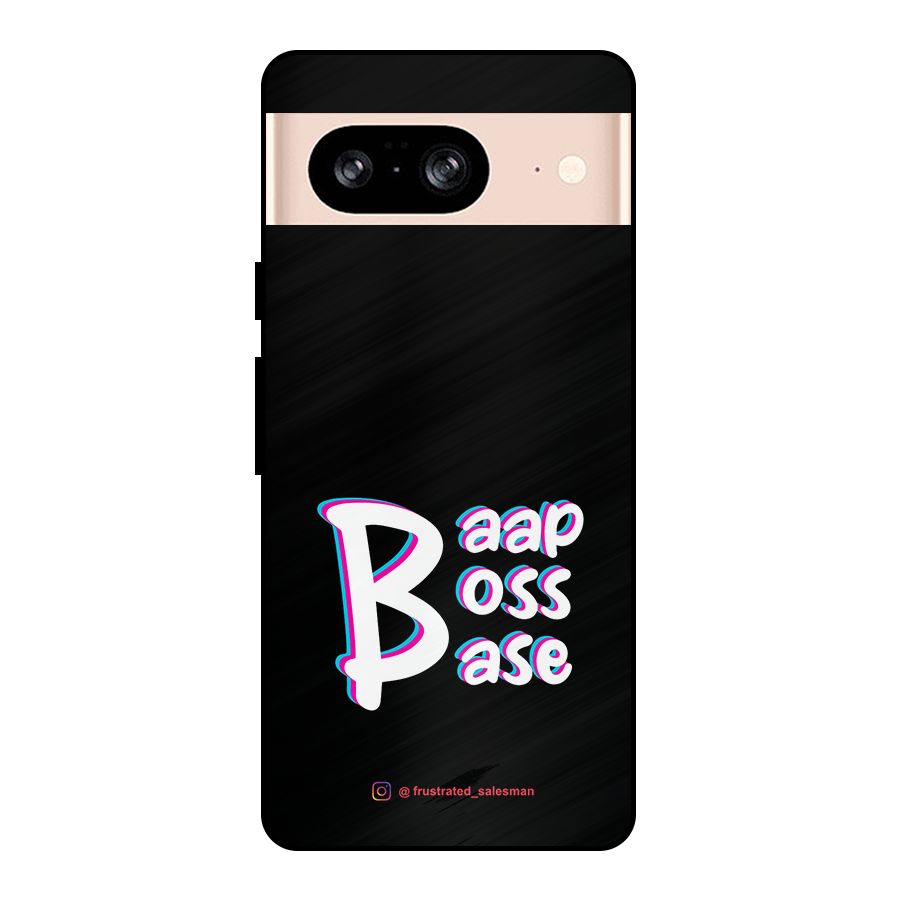Baap Boss Base Black Metal Back Case for Google Pixel 8