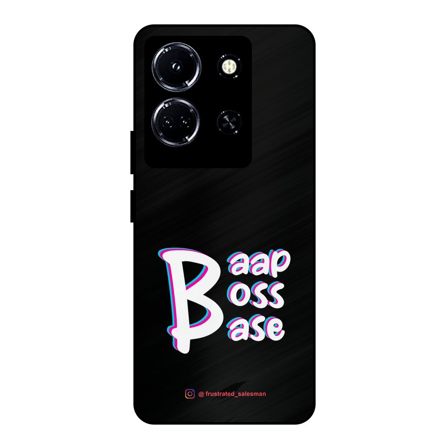 Baap Boss Base Black Metal Back Case for Infinix Note 30 5G