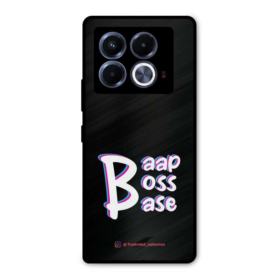 Baap Boss Base Black Metal Back Case for Infinix Note 40 5G