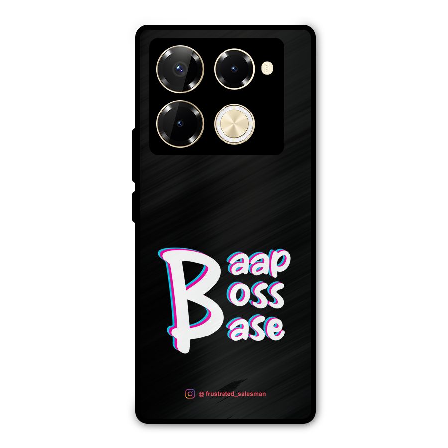 Baap Boss Base Black Metal Back Case for Infinix Note 40 Pro Plus