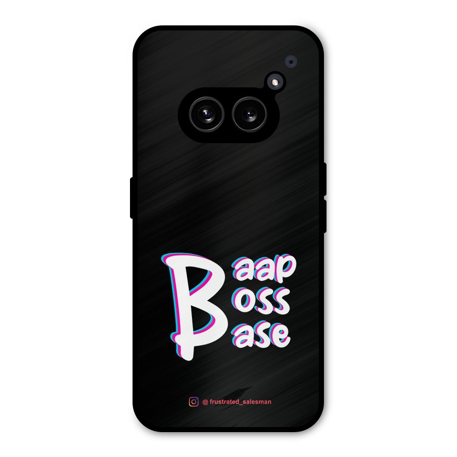 Baap Boss Base Black Metal Back Case for Nothing Phone 2a Plus