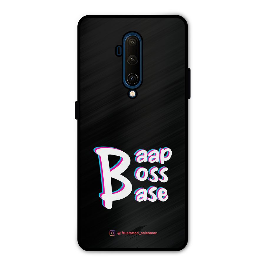 Baap Boss Base Black Metal Back Case for OnePlus 7T Pro