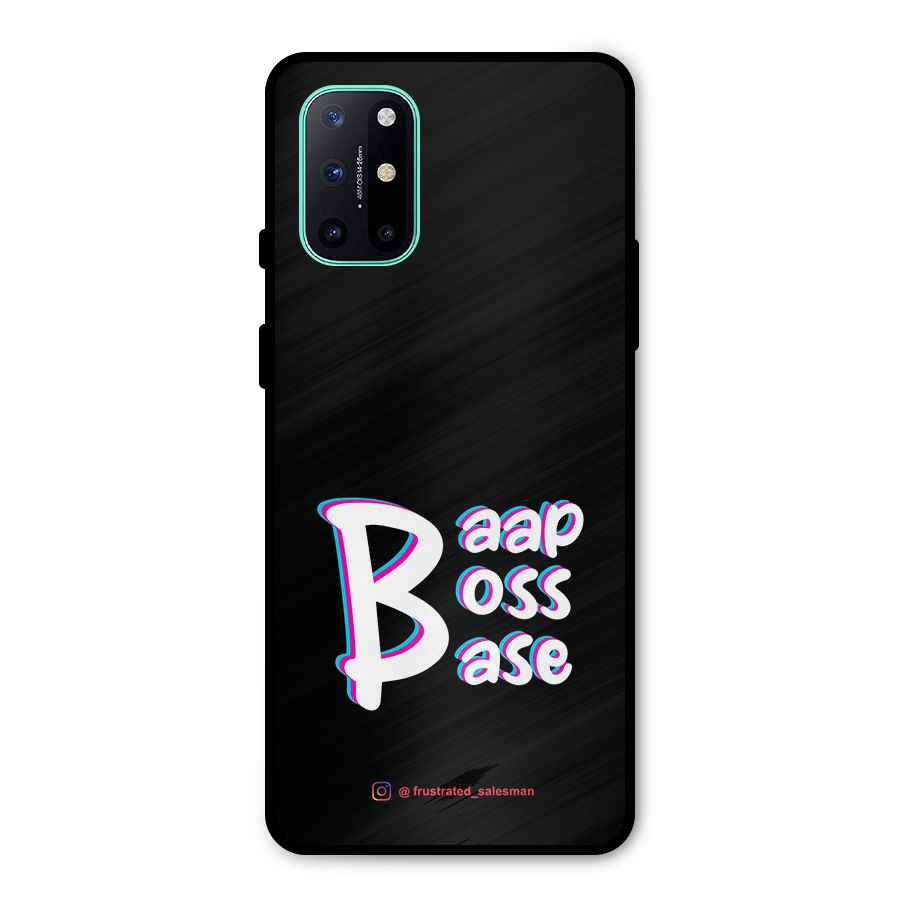 Baap Boss Base Black Metal Back Case for OnePlus 8T