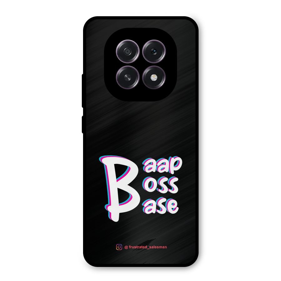 Baap Boss Base Black Metal Back Case for Oppo F29