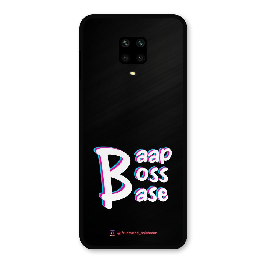 Baap Boss Base Black Metal Back Case for Poco M2 Pro