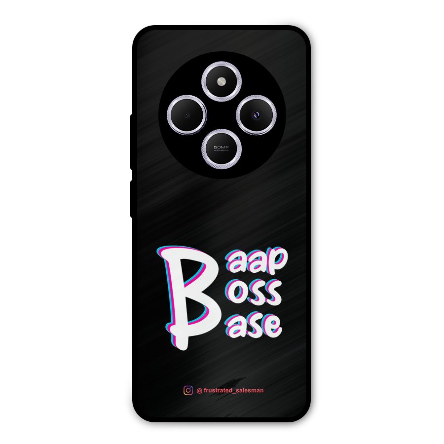 Baap Boss Base Black Metal Back Case for Poco M7