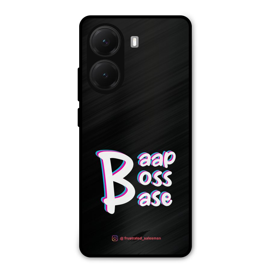 Baap Boss Base Black Metal Back Case for Poco X7 Pro