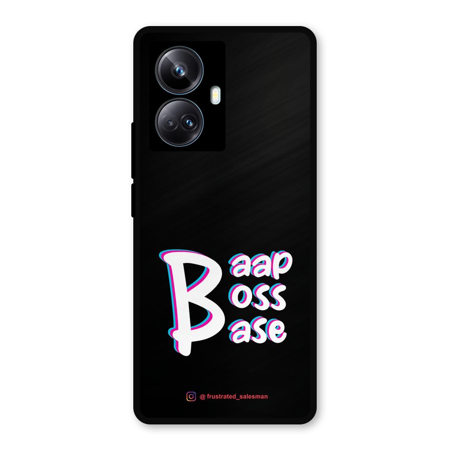 Baap Boss Base Black Metal Back Case for Realme 10 Pro Plus