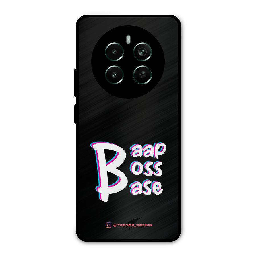 Baap Boss Base Black Metal Back Case for Realme 12 Pro Plus