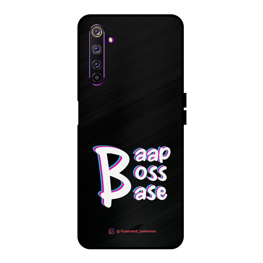 Baap Boss Base Black Metal Back Case for Realme 6 Pro