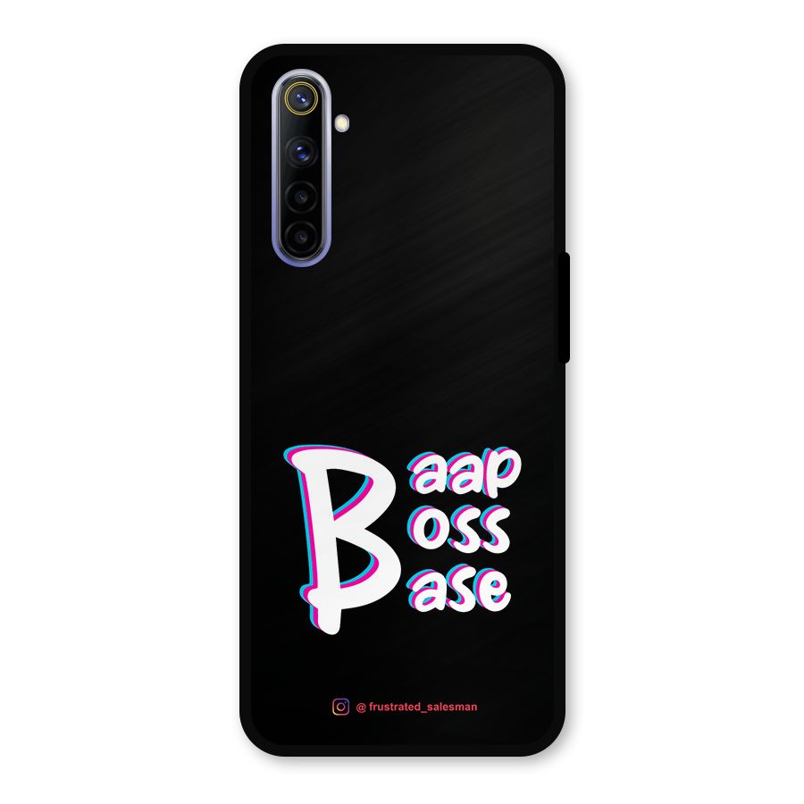 Baap Boss Base Black Metal Back Case for Realme 6i