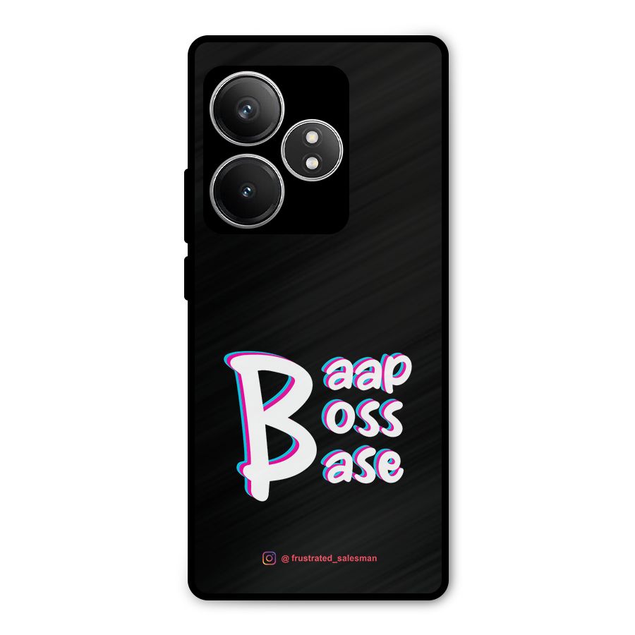 Baap Boss Base Black Metal Back Case for Realme GT 6T