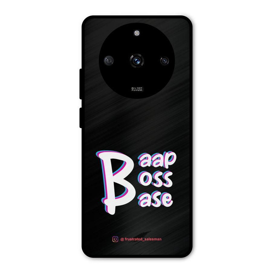 Baap Boss Base Black Metal Back Case for Realme Narzo 60 5G