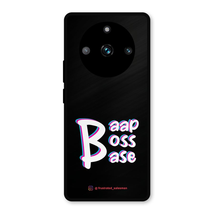 Baap Boss Base Black Metal Back Case for Realme Narzo 60 Pro