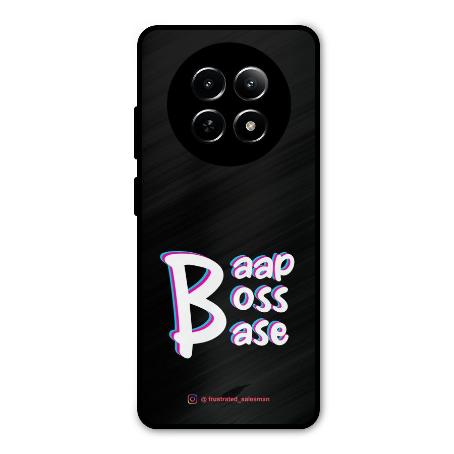 Baap Boss Base Black Metal Back Case for Realme Narzo N65