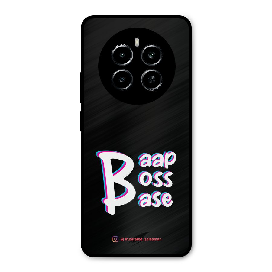 Baap Boss Base Black Metal Back Case for Realme P1