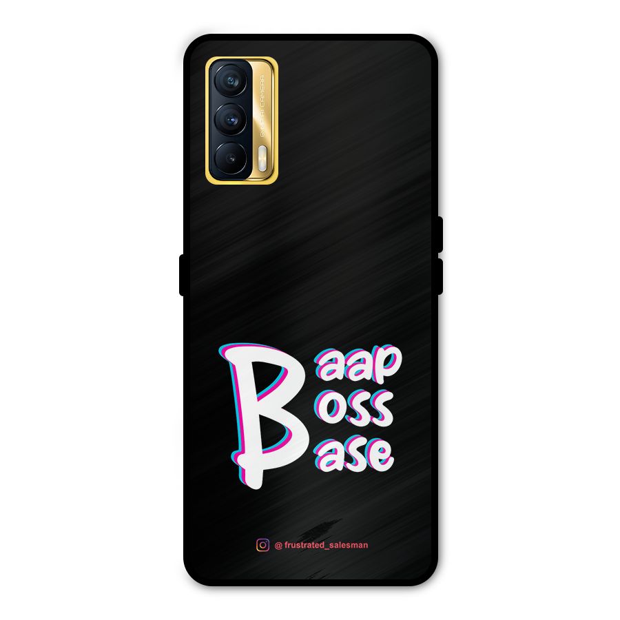 Baap Boss Base Black Metal Back Case for Realme X7