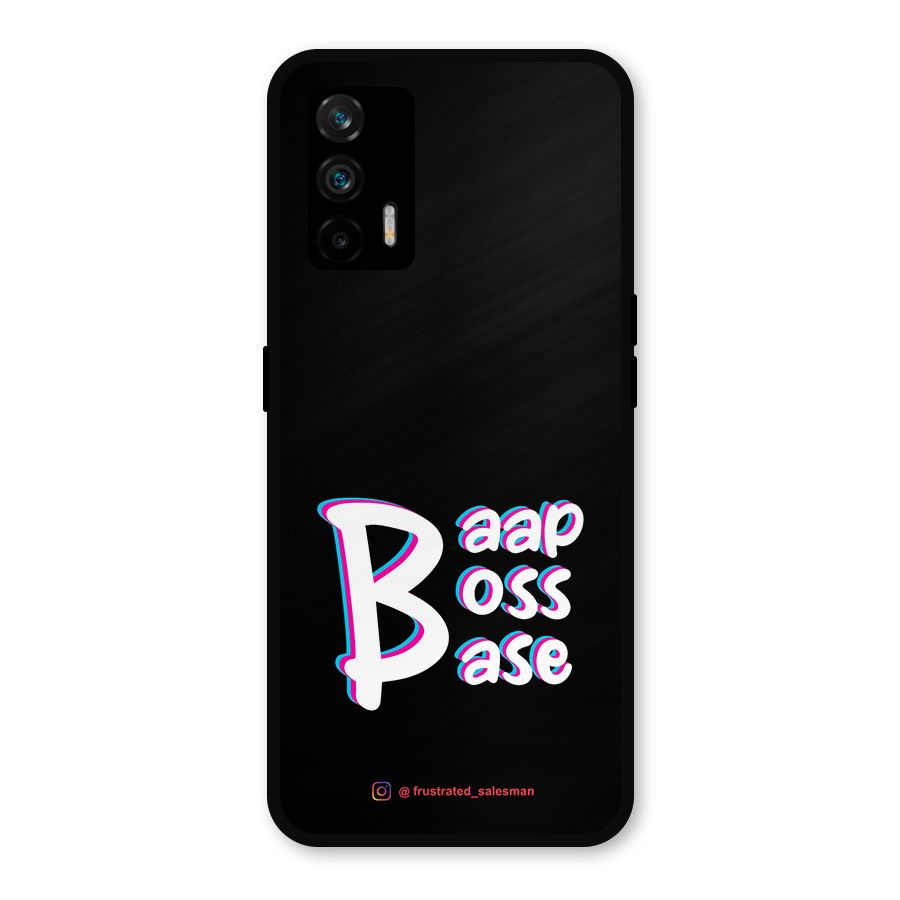 Baap Boss Base Black Metal Back Case for Realme X7 Max