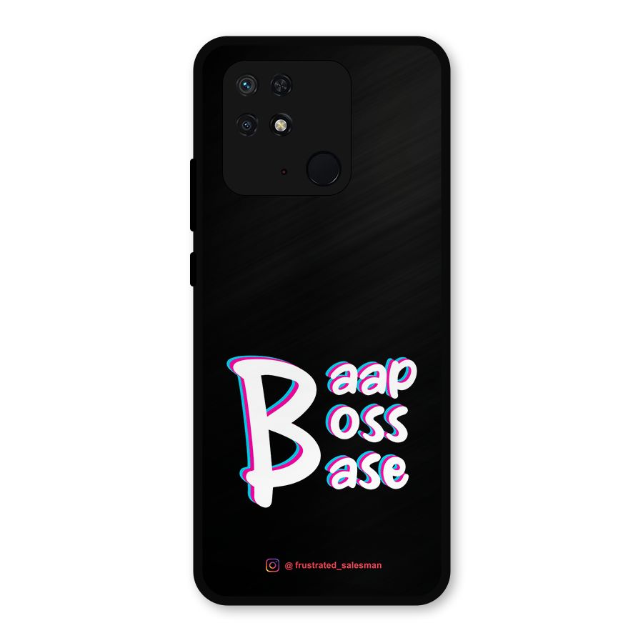 Baap Boss Base Black Metal Back Case for Redmi 10