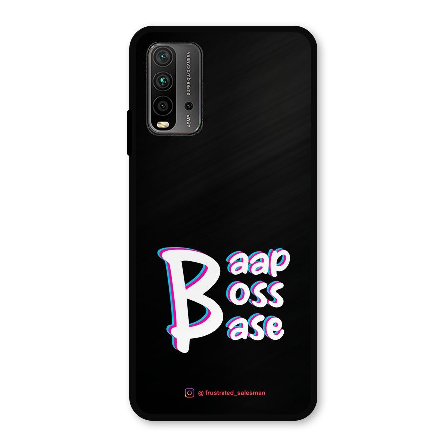 Baap Boss Base Black Metal Back Case for Redmi 9 Power