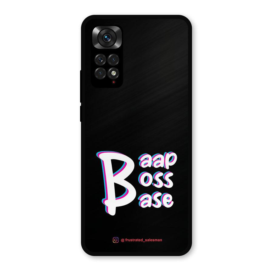 Baap Boss Base Black Metal Back Case for Redmi Note 11s