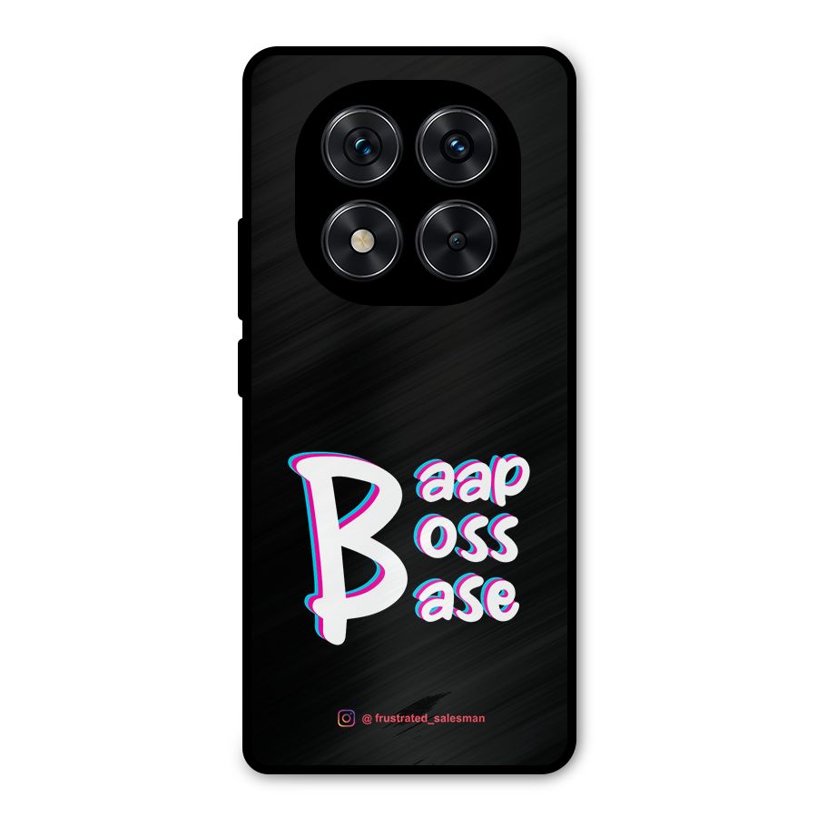 Baap Boss Base Black Metal Back Case for Redmi Note 14 Pro 5G