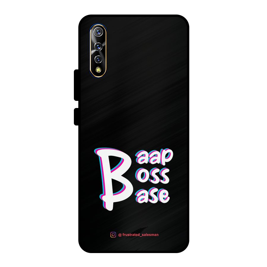 Baap Boss Base Black Metal Back Case for Vivo S1