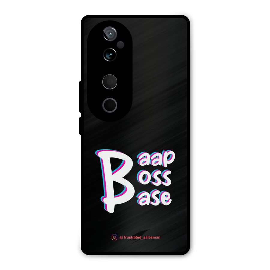 Baap Boss Base Black Metal Back Case for Vivo T3 Ultra