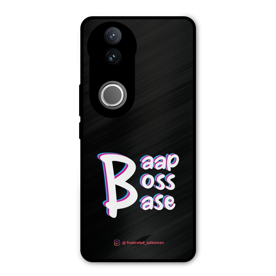 Baap Boss Base Black Metal Back Case for Vivo V50e