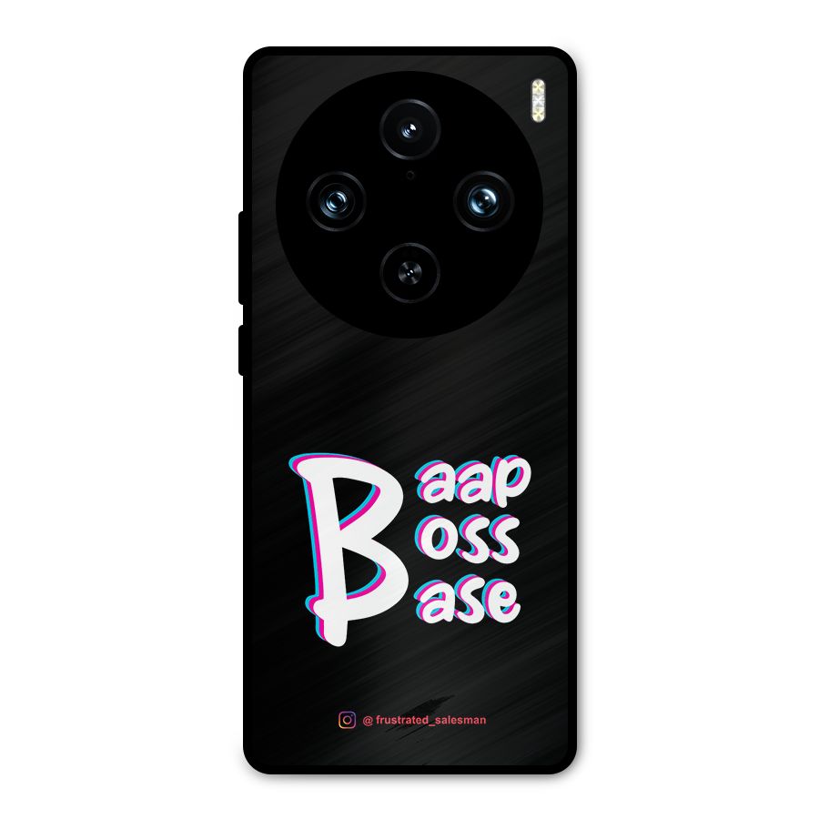 Baap Boss Base Black Metal Back Case for Vivo X100 Pro