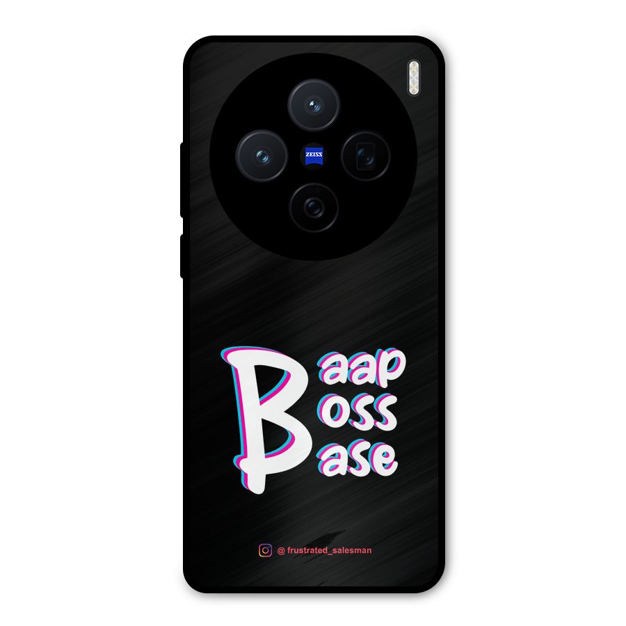 Baap Boss Base Black Metal Back Case for Vivo X200