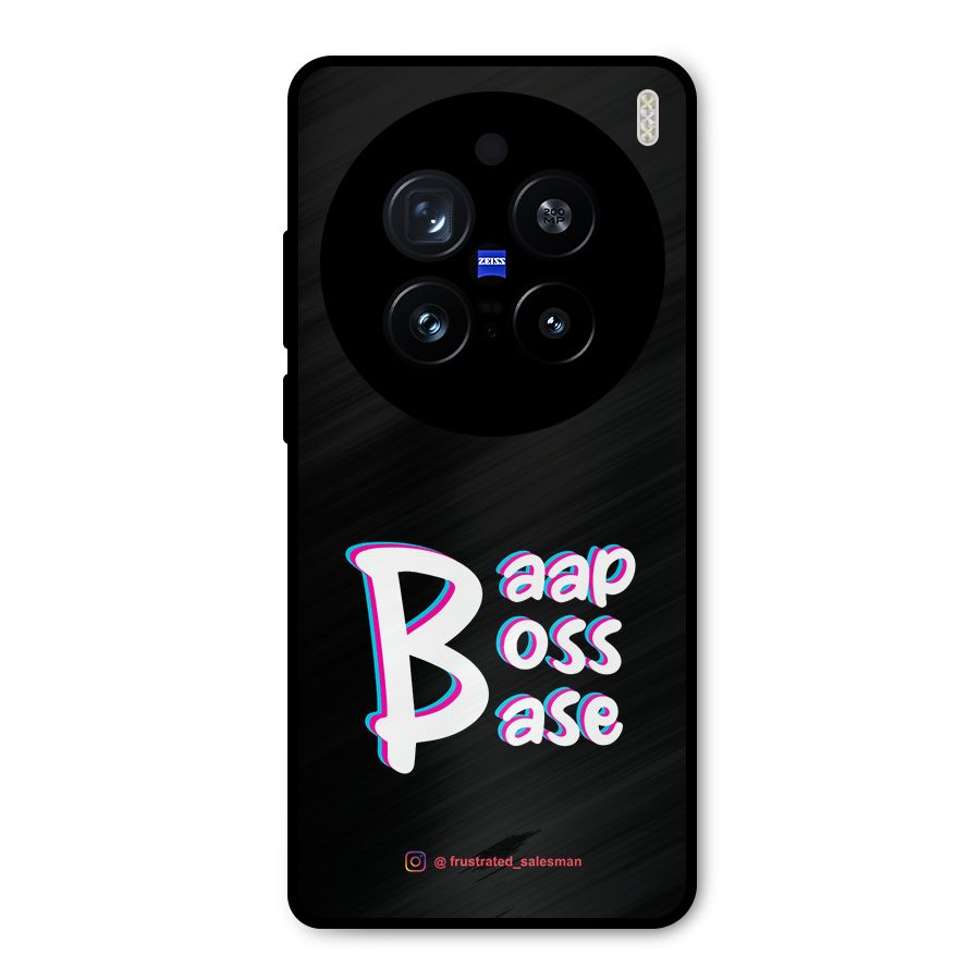 Baap Boss Base Black Metal Back Case for Vivo X200 Pro